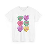 Anti-Valentine's Conversation Heart T-Shirt — 'Love Sucks' Graphic Tee