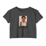 Brendan Fraser Crop Top — Vintage Portrait “DADDY” Graphic T-Shirt