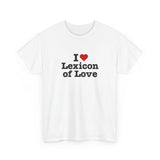 I love Lexicon of Love Tee shirt