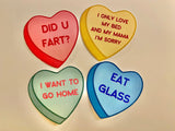 CANDY HEART - 'Eat Glass' Sticker