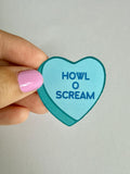 Howl o scream sticker