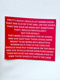 TIFFANY POLLARD Big Brother (Gemma Shoes Quote) Sticker