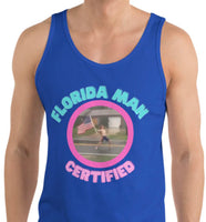 Florida man hurricane Unisex Tank Top