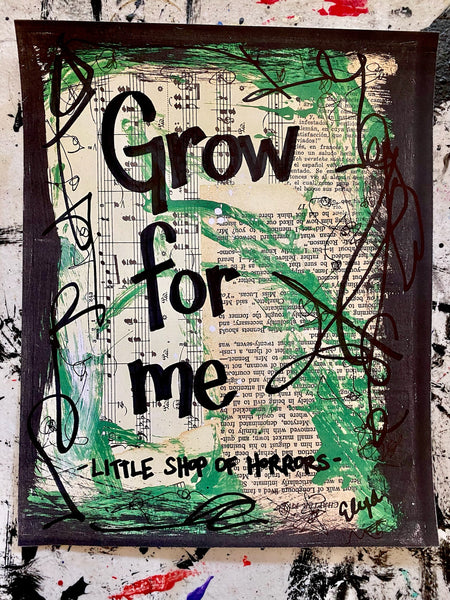 LITTLE SHOP OF HORRORS "Grow for me" - ART PRINT