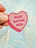 Rage Baiting Men Candy Heart Sticker