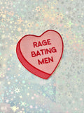 Rage Baiting Men Candy Heart Sticker