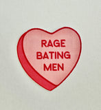 Rage Baiting Men Candy Heart Sticker