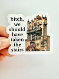 Tower of Terror Funny Sticker