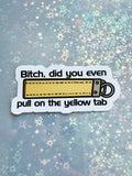 Disney Yellow Tab Sticker