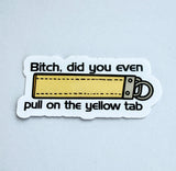 Disney Yellow Tab Sticker