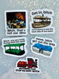 BIG Disney Bitch Sticker Set: Dinosaur, Jungle Cruise, Living with the Land, People Mover, Runaway Railway