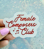 Female Composers Club Sticker