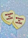 Women In Music Candy Heart Sticker