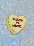 Women In Music Candy Heart Sticker