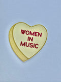 Women In Music Candy Heart Sticker