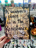 STAR WARS "A Woman's Place is in the Resistance" - Music Art