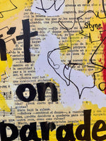 FUNNY GIRL "Don't rain on my parade" - CANVAS