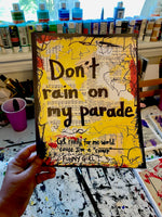 FUNNY GIRL "Don't rain on my parade" - ART PRINT