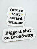 Broadway Theater Kid Sticker Bundle