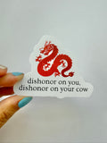 Mulan Mushu Quote Sticker