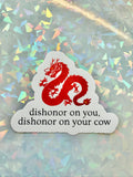 Mulan Mushu Quote Sticker