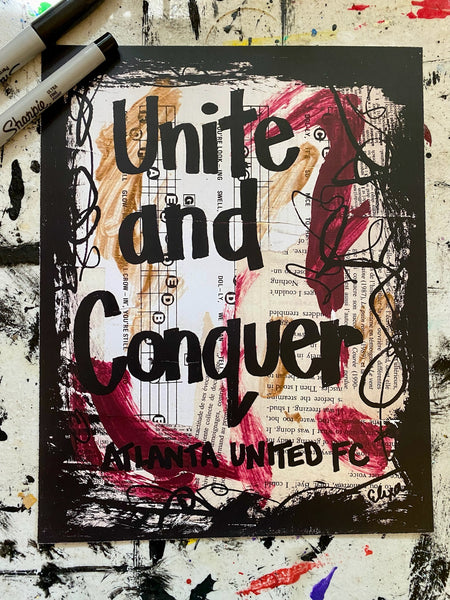 ATLANTA UNITED FC "Unite and Conquer" - CANVAS