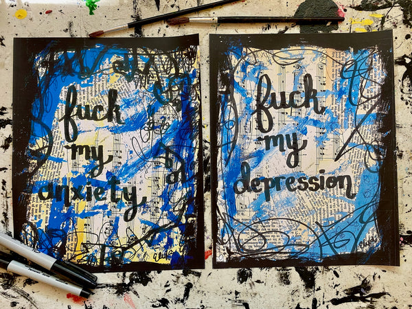 BUNDLE Duo: Mental Health Humor - ART PRINTS