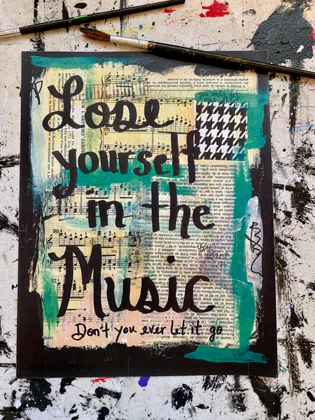 EMINEM "Lose yourself in the music" - ART PRINT