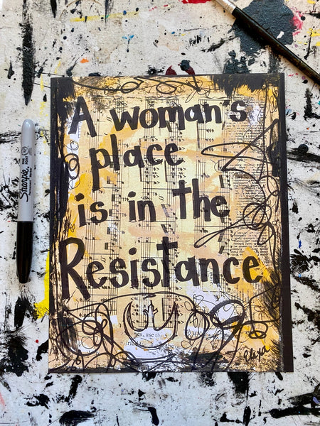 STAR WARS "A woman's place is in the Resistance" - ART