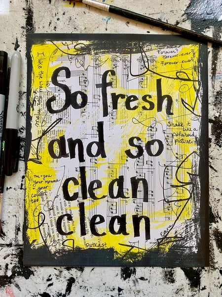 OUTKAST "So fresh and so clean clean" - ART PRINT