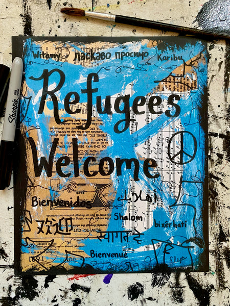SOCIAL JUSTICE "Refugees Welcome" - CANVAS