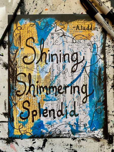 ALADDIN "Shining Shimmering Splendid" - CANVAS