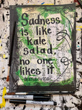 BEETLEJUICE "Sadness is like kale salad, no one likes it" - CANVAS