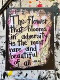 MULAN "The flower that blooms in adversity is the most rare and beautiful of all" - CANVAS