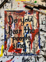 LES MISERABLES "Do you hear the people sing?" - ART PRINT