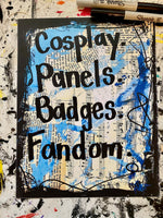 COMIC CON "Cosplay Panels Badges Fandom" - ART