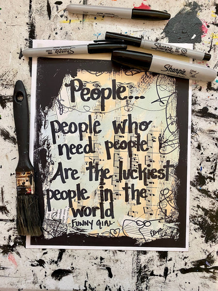 FUNNY GIRL "People...people who need people" - CANVAS