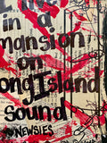 NEWSIES "I live in a mansion on Long Island sound" - CANVAS