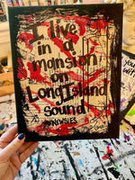 NEWSIES "I live in a mansion on Long Island sound" - CANVAS