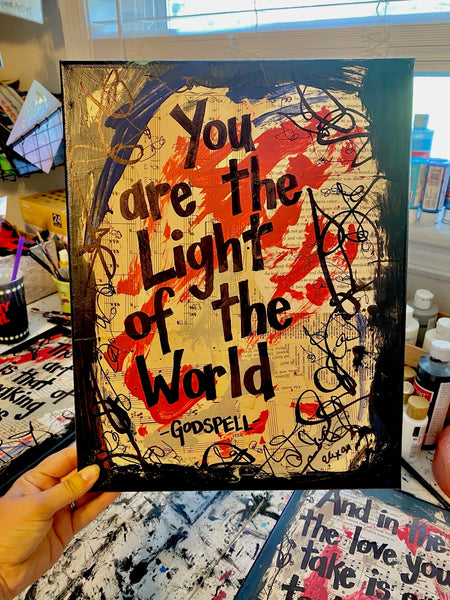 GODSPELL "You are the light of the world" - CANVAS