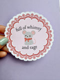 Whimsy and Rage Mouse Sticker