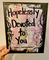GREASE "Hopelessly devoted to you" - CANVAS