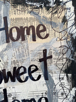 SAYINGS "Home Sweet Home" - CANVAS