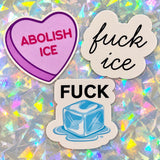 Abolish Fuck Ice Sticker BUNDLE