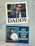 Jon Ossoff 'Daddy' &  'Hot People Vote'  Sticker Bundle