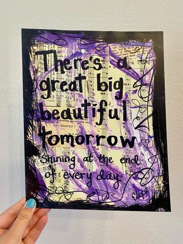 DISNEY WORLD "There's a Great Big Beautiful Tomorrow" Carousel of Progress - ART PRINT