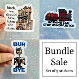 Hollywood Studios Bundle: sticker set of Tower of Terror, Runaway Railway, Star Tours