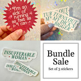 Bundle Sale Set of 3 stickers