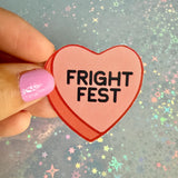 Fright Fest Six Flags Sticker