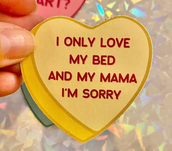 Drake bed mama Valentine's heart vinyl sticker